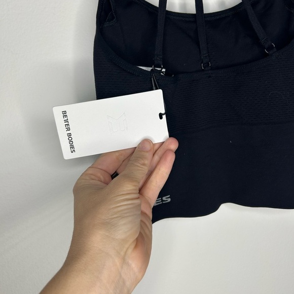 NWT Better Bodies Astoria Seamless Bra - Black - Picture 6 of 10